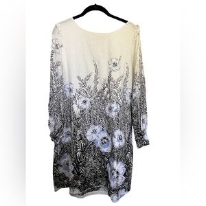 Roller Rabbit Larou Raizia Dress Lined Pockets Floral Print Cotton Medium NWT